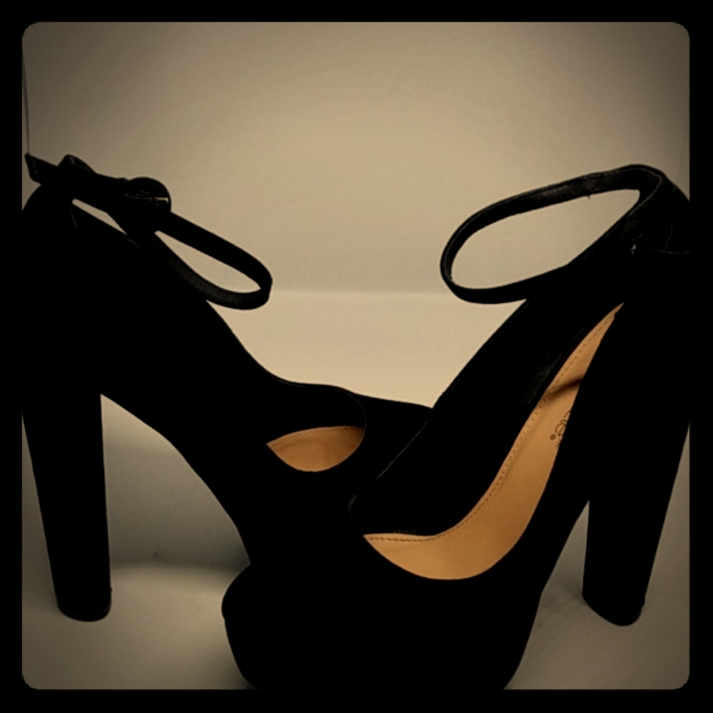 Black Velvet heels